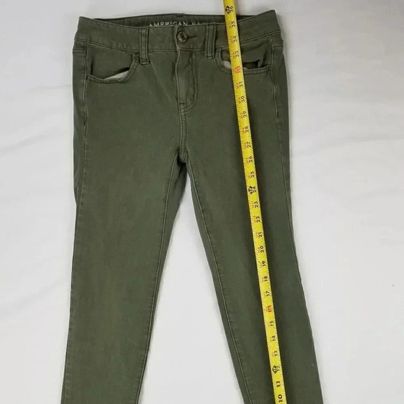 American Eagle Green 360 super Stretch Jegging 0 - Picture 8 of 10